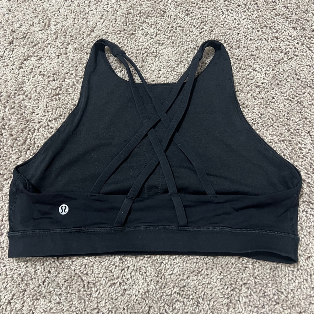 lululemon athletica Black Strappy Sports Bra